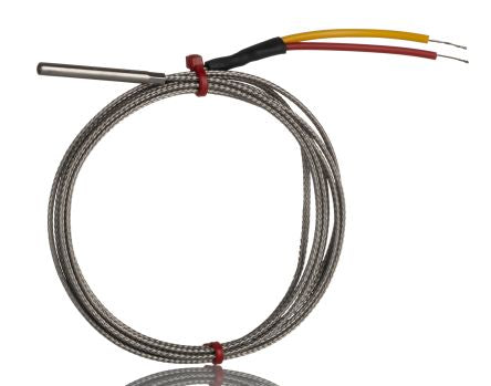 RS PRO Type K Grounded Thermocouple 40mm Length, 4mm Diameter, -60°C → +350°C [0]; 268-4419