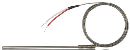 RS PRO Type K Heavy Duty Thermocouple 150mm Length, 4.5mm Diameter, -60°C → +350°C [0]; 268-4447