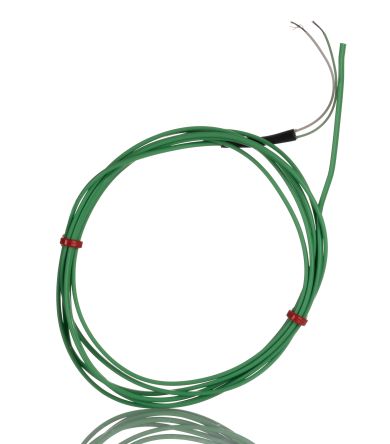 RS PRO Type K Hermetically Sealed Thermocouple 2m Length, 7/0.2mm Diameter, -75°C → +260°C [0]; 268-4453