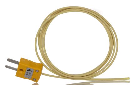 RS PRO Type K Hermetically Sealed Thermocouple 1m Length, 7/0.2mm Diameter, -75°C → +260°C [0]; 268-4469