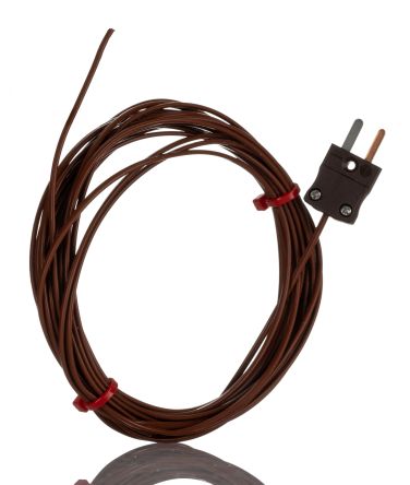 RS PRO Type T Hermetically Sealed Thermocouple 5m Length, 7/0.2mm Diameter, -75°C → +260°C [0]; 268-4478