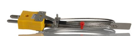 RS PRO Type K Leaf Thermocouple 2m Length, 13mm Diameter, -50°C → +350°C [0]; 268-4487
