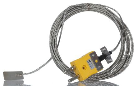 RS PRO Type K Leaf Thermocouple 5m Length, 13mm Diameter, -50°C → +350°C [0]; 268-4488