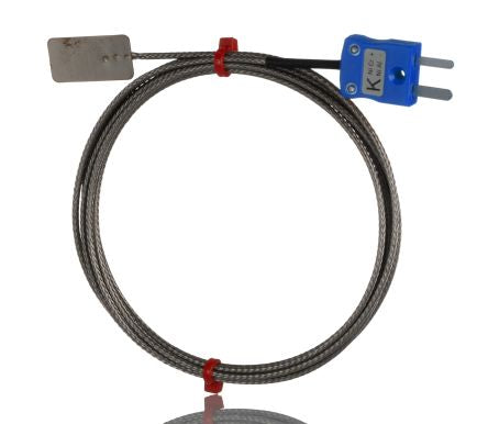 RS PRO Type K Leaf Thermocouple 1m Length, 13mm Diameter, -50°C → +350°C [0]; 268-4496