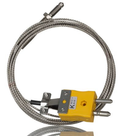 RS PRO Type K Nozzle Thermocouple 2m Length, M6 x 1mm Diameter, -60°C → +350°C [0]; 268-4510