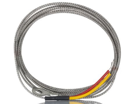 RS PRO Type K Washer Thermocouple 2m Length, 4mm Diameter → +350°C [0]; 268-4564