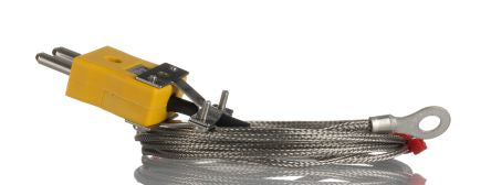 RS PRO Type K Washer Thermocouple 2m Length, 6mm Diameter → +350°C [0]; 268-4574