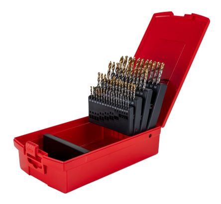 Dormer 51-Piece Jobber Drill Set for Multi-Material, 6mm Max, 1mm Min [A095202]; 268-6421