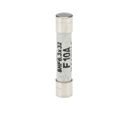 Schurter 10A F Ceramic Cartridge Fuse, 6.3 x 32mm [8020.5078]; 269-3879