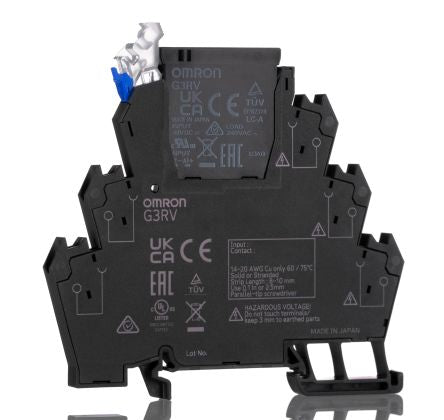 Omron G3RV-ST Series Solid State Interface Relay, 24 Vdc Control, 2 A Load, DIN Rail Mount [G3RV-ST500-AL 24VDC]; 271-1874