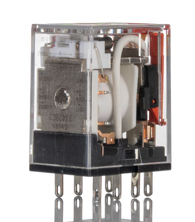 Omron Plug In Latching Power Relay, 48V ac Coil, 10A Switching Current, DPDT [MY2IN-GS-R AC48]; 271-1922