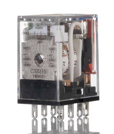 Omron Plug In Latching Power Relay, 24V dc Coil, 10A Switching Current, DPDT [MY2IN-GS-R DC24]; 271-1925