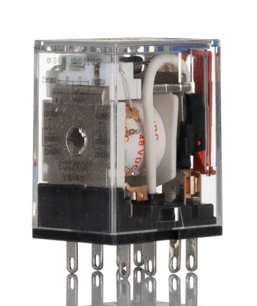 Omron Plug In Latching Power Relay, 48V dc Coil, 10A Switching Current, DPDT [MY2IN-GS-R DC48]; 271-1926