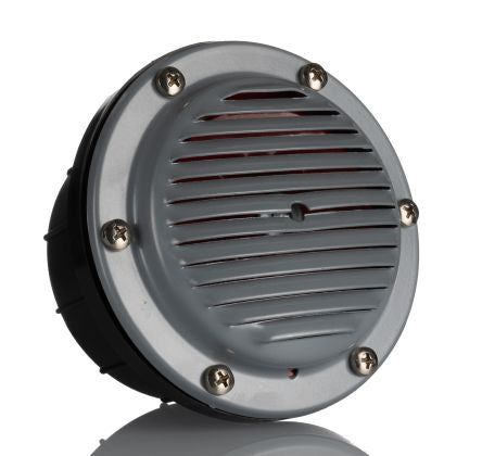 RS PRO Screw Mount Electronic Sounder, 240 V ac, 100dB at 1 m, IP54, AC, Single-Tone [0]; 271-2223
