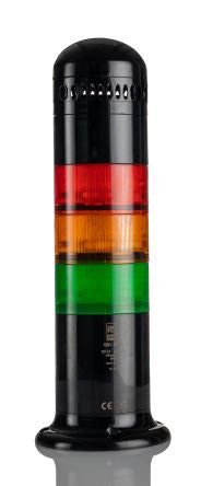 RS PRO Amber, Green, Red Signal Tower, 6 Lights, 12 → 24 v ac/dc, Screw Mount [0]; 271-2224