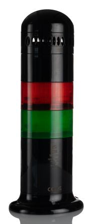 RS PRO Green/Red Signal Tower, 6 Lights, 12 → 24 v ac/dc, Screw Mount [0]; 271-2226