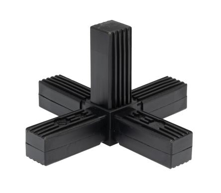 RS PRO Steel Core 5-Way Connector, Square Tube Connector, Strut Profile 25 mm [0]; 274-1126