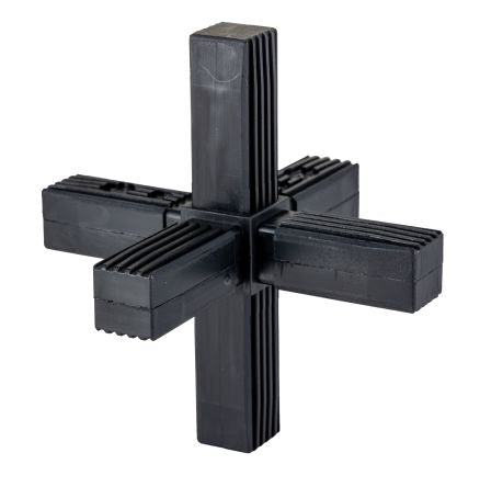 RS PRO Steel Core 6-Way Connector, Square Tube Connector, Strut Profile 25 mm [0]; 274-1128