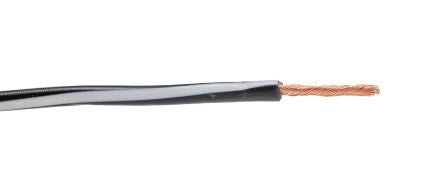 Lapp X05V-K Series Black/White 1 mm² Hook Up Wire, 17, 250m, 4512223S [4512223S]; 276-1024