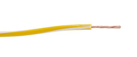 Lapp X05V-K Series White/Yellow 0.5 mm² Hook Up Wire, 20 AWG, 250m, 4512321S [4512321S]; 276-1045