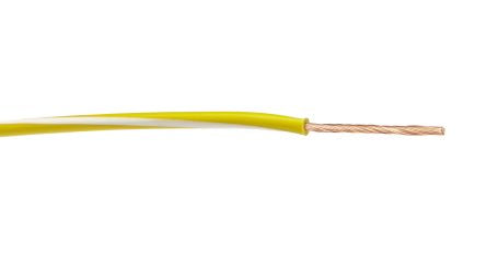 Lapp X05V-K Series White/Yellow 0.75 mm² Hook Up Wire, 18, 250m, 4512322S [4512322S]; 276-1046
