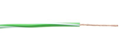 Lapp X05V-K Series Green/White 0.5 mm² Hook Up Wire, 20 AWG, 250m, 4512341S [4512341S]; 276-1048