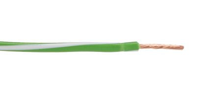 Lapp X05V-K Series Green/White 1 mm² Hook Up Wire, 17, 250m, 4512343S [4512343S]; 276-1050