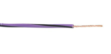 Lapp X05V-K Series Black/Violet 1 mm² Hook Up Wire, 17, 250m, 4512353S [4512353S]; 276-1053