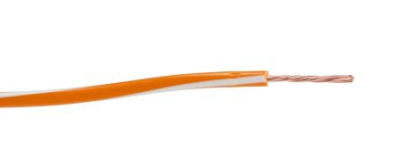 Lapp X05V-K Series Orange/White 0.75 mm² Hook Up Wire, 18, 250m, 4512392S [4512392S]; 276-1060