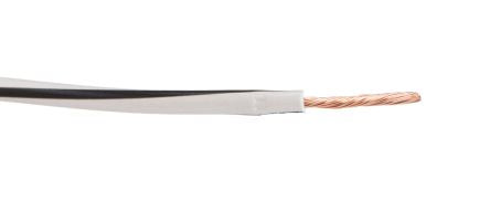 Lapp X05V-K Series Black/White 0.75 mm² Hook Up Wire, 18, 250m, 4512432S [4512432S]; 276-1071