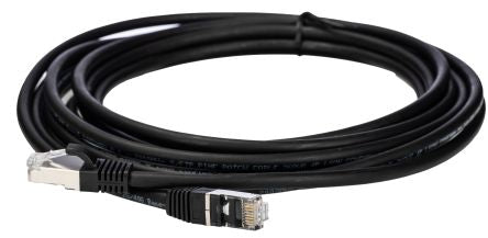 RS PRO, 5m Cat8, Black RJ45 to Male RJ45 Male, S/FTP, Terminated LSZH Sheath [0]; 276-1128
