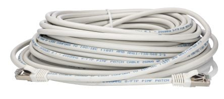 RS PRO, 20m Cat8, White RJ45 to Male RJ45 Male, S/FTP, Terminated LSZH Sheath [0]; 276-1138