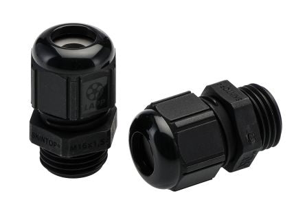 Lapp SKINTOP Series Black Polyamide Cable Gland, M16 Thread, 19mm min., 21.1mm max., IP69 [53111310]; 276-1146