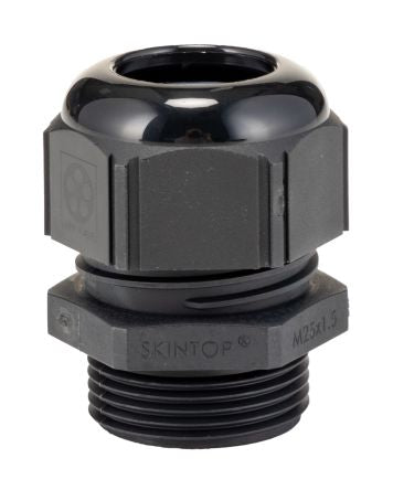 Lapp SKINTOP Series Black Polyamide Cable Gland, M25 Thread, 30mm min., 33.6mm max., IP69 [53111330]; 276-1148