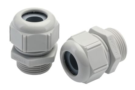 Lapp SKINTOP Series Light Grey Polyamide Cable Gland, M25 Thread, 30mm min., 33.6mm max., IP69 [53111530]; 276-1153