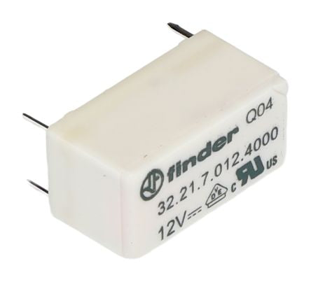 Finder PCB Mount Relay, 12V dc Coil, 6A Switching Current, SPDT [32.21.7.012.4000]; 276-1191