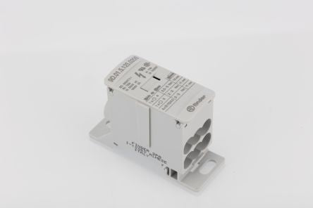 Finder Non-Fused Terminal Block, 8 Way, 35mm², 100kA, 1000/1500 V AC/DC, White [9D.01.5.125.0206]; 276-1219