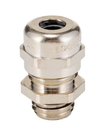 Lapp SKINTOP Series Silver Nickel Plated Brass Cable Gland, M12 Thread, 3.5mm min., 7mm max., IP68 [53112610]; 280-5115