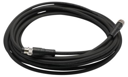 RS PRO Straight Male 3 way M8 to Straight Female 3 way M8 Cable, 5m [0]; 282-5445