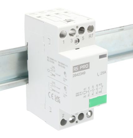 RS PRO Installation Contactor, 230 V ac Coil, 4-Pole, 25 A, 3NO/1NC [0]; 284-2349