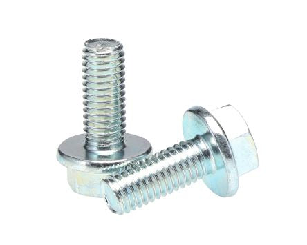 RS PRO Bright Zinc Plated Steel, Plain Flange Bolt, M8 x 20mm [0]; 286-6927