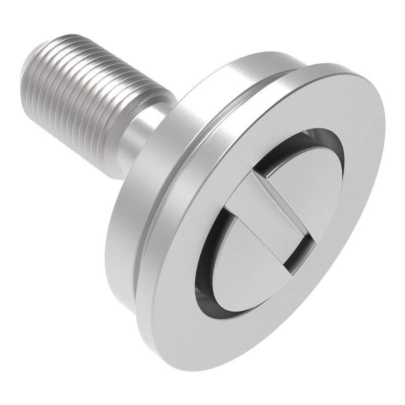 SOUTHCO Flush Screw Assembly, 4-40 Thread, Slotted Recess, Stainless Steel, Passivated [F5-60-406-20]