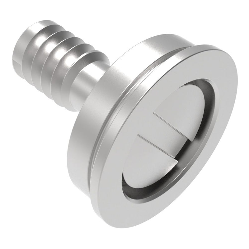 SOUTHCO Flush Screw Assembly, 6-32 Thread, Slotted Recess, Stainless Steel, Passivated [F5-60-606-20]