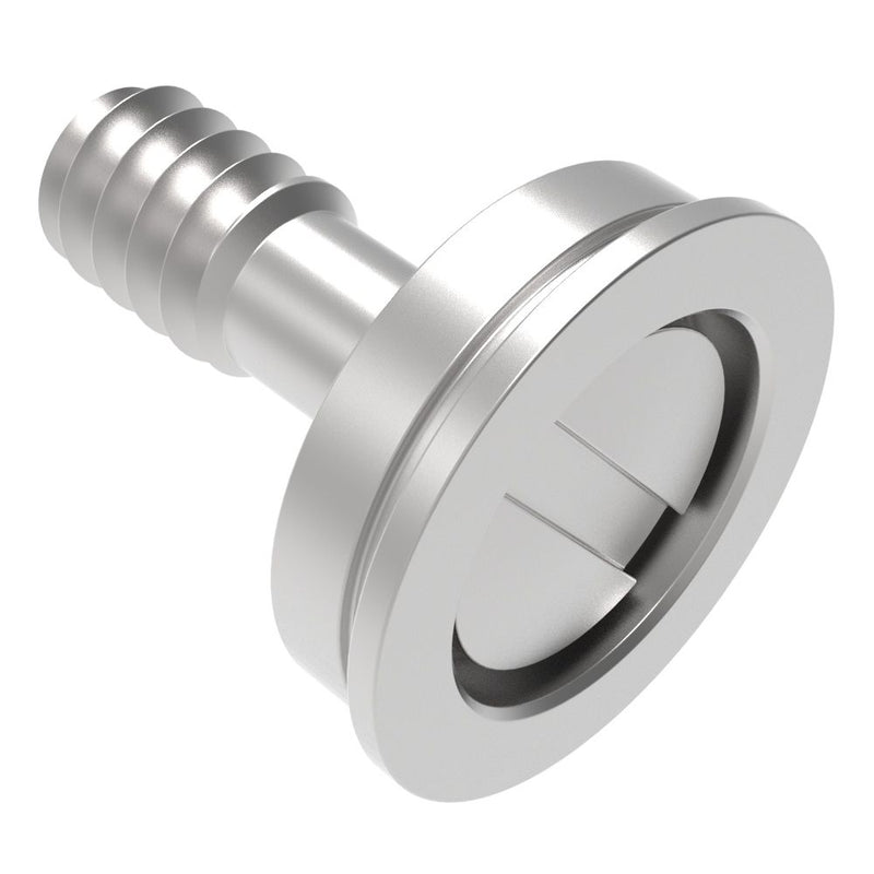 SOUTHCO Flush Screw Assembly, 6-32 Thread, Slotted Recess, Stainless Steel, Passivated [F5-60-608-20]