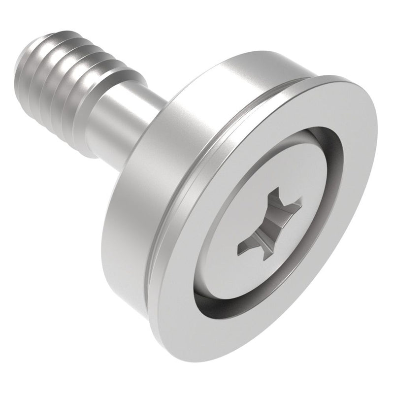 SOUTHCO Flush Screw Assembly, M4 X 0.7, Phillips Recess, Stainless Steel, Passivated [F5-M4-P8]