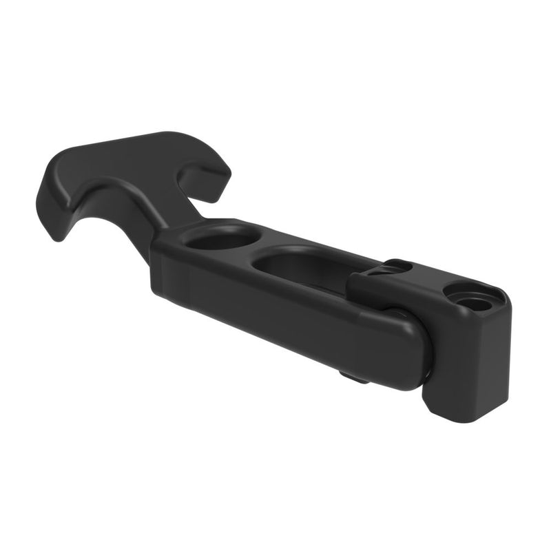 SOUTHCO Flexible Draw Latch (without keeper), Front Mount, Small, Rubber, Black [F7-530]