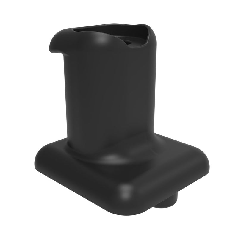 SOUTHCO Flexible Draw Latch Keeper, Front Mount, Glass-filled Nylon, Black [F7-537]