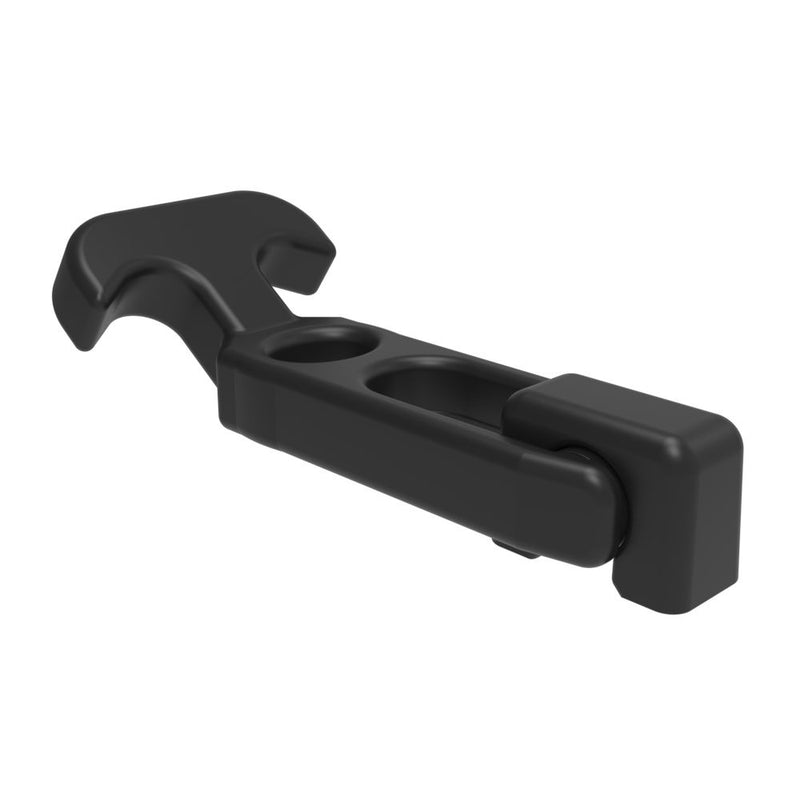 SOUTHCO Flexible Draw Latch (without keeper), Concealed Mount Glass-filled Nylon, Black [F7-540]
