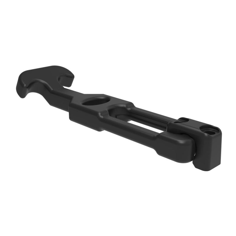 SOUTHCO Flexible Draw Latch (without keeper), Front Mount, Medium, Rubber, Black [F7-630]