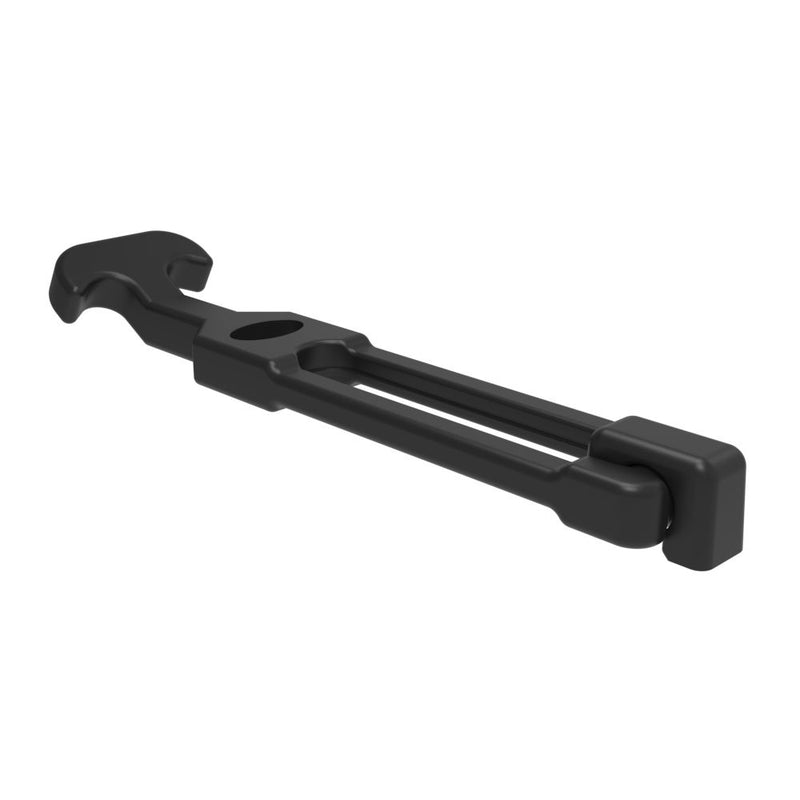 SOUTHCO Flexible Draw Latch (without keeper), Concealed Mount, Large, Rubber, Black [F7-740]